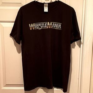 Men’s WWE WWF AEW Wrestlemania Black T-shirt Size XL